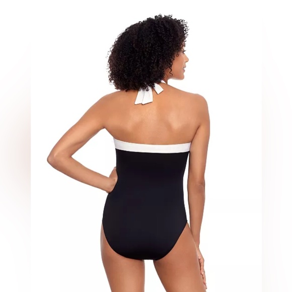 Lauren Ralph Lauren Tummy-Control Ruched Halter One-Piece Swimsuit 10 - Picture 3 of 15